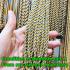 Necklace Stainless W Chain Spiral Silvery Gold Wear Hang 30cm Thai Amulet #17075
